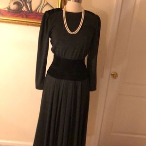 Vintage black and gray dress. Excellent condition.
